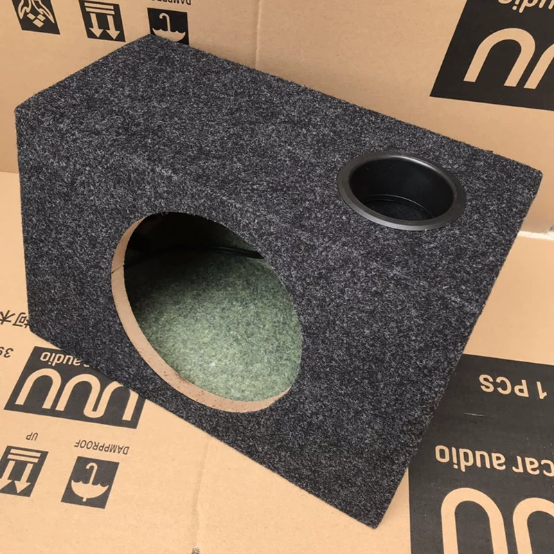 汽车家用改装DIY8寸音箱空箱8寸低音喇叭箱梯形箱无源低音炮箱体 